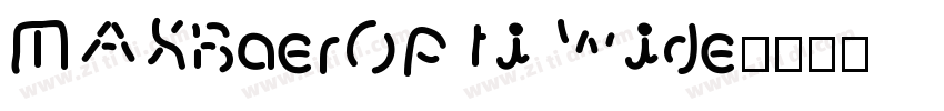 MAXBaerOpti Wide字体转换